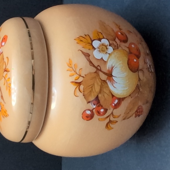 Vintage Sadler England Small Ginger Jar In Autumn Gold Pattern. - Picture 5 of 10